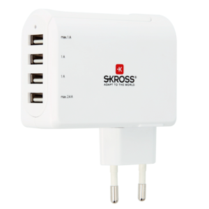 Euro USB Charger - 4-Port